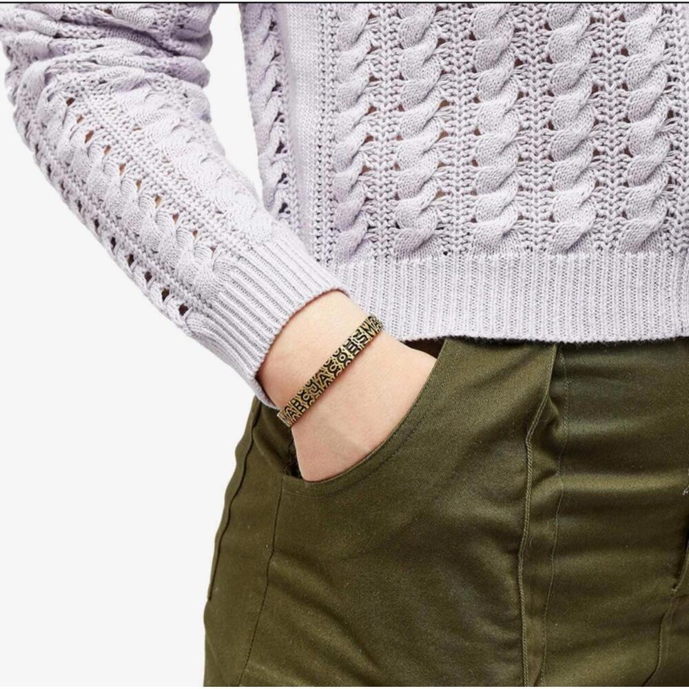 Marc Jacobs Monogram Logo Engraved Bracelet